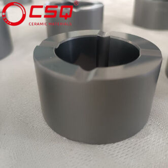 Custom Silicon Carbide Sliding Bearing Sleeve With 1650°C Max Temperature Pressureless Sintered For Pumps