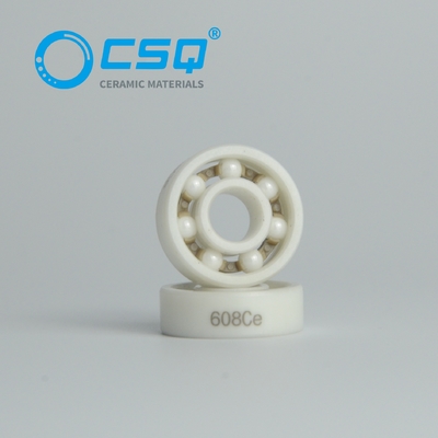 Cuscinetto in ceramica di zirconio 608 8x22x7mm ZrO2 piste gabbia PEEK ABEC3